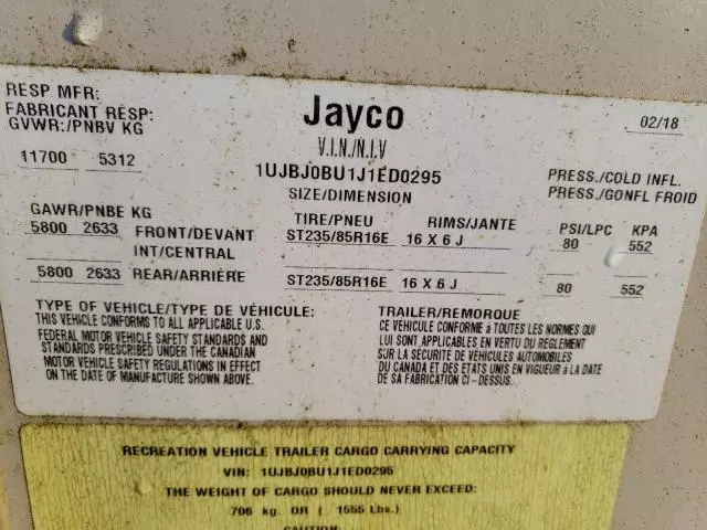 2018 Jayco Trailer