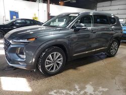 Salvage cars for sale at Blaine, MN auction: 2020 Hyundai Santa FE Limited