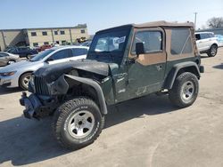 Salvage cars for sale at Wilmer, TX auction: 1997 Jeep Wrangler / TJ Sport