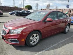 Salvage cars for sale at Wilmington, CA auction: 2015 Chevrolet Cruze LT