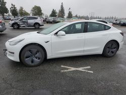 Salvage cars for sale at Rancho Cucamonga, CA auction: 2018 Tesla Model 3