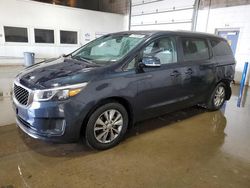 Salvage cars for sale at Blaine, MN auction: 2016 KIA Sedona LX