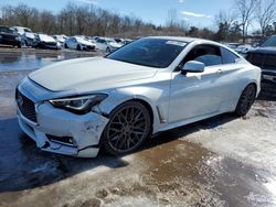 Salvage cars for sale at New Britain, CT auction: 2017 Infiniti Q60 Base