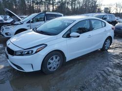 Salvage cars for sale at North Billerica, MA auction: 2017 KIA Forte LX