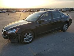 Salvage cars for sale at Grand Prairie, TX auction: 2012 Honda Accord SE