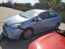 Salvage cars for sale at San Martin, CA auction: 2012 Toyota Prius PLUG-IN