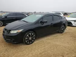 Salvage cars for sale at San Antonio, TX auction: 2013 Honda Civic SI