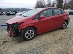 Toyota salvage cars for sale: 2015 Toyota Prius