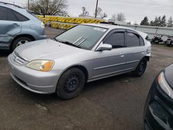 Salvage cars for sale at Woodburn, OR auction: 2001 Honda Civic EX