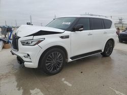 Salvage cars for sale at Haslet, TX auction: 2021 Infiniti QX80 Luxe