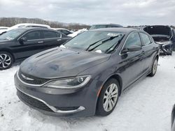 Salvage cars for sale at Assonet, MA auction: 2016 Chrysler 200 Limited