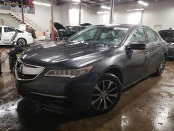 Salvage cars for sale at New Britain, CT auction: 2015 Acura TLX Tech