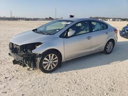 Salvage cars for sale at New Braunfels, TX auction: 2015 KIA Forte LX