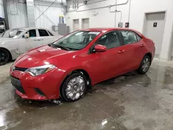 Salvage cars for sale from Copart Ottawa, ON: 2016 Toyota Corolla L