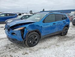 Salvage cars for sale at Woodhaven, MI auction: 2017 Jeep Cherokee Sport