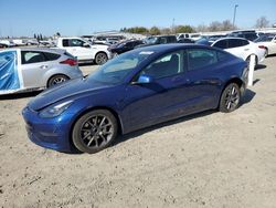 Salvage cars for sale at Sacramento, CA auction: 2022 Tesla Model 3