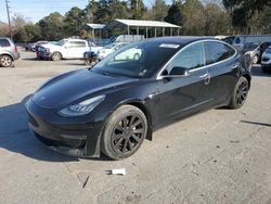 Salvage cars for sale at Savannah, GA auction: 2018 Tesla Model 3