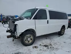 Salvage cars for sale at Woodhaven, MI auction: 2015 Chevrolet Express G3500 LT