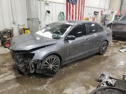 Salvage cars for sale at Mcfarland, WI auction: 2016 Volkswagen Jetta Sport