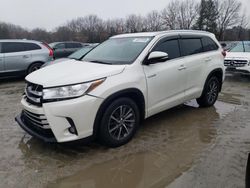 Salvage cars for sale at North Billerica, MA auction: 2017 Toyota Highlander Hybrid