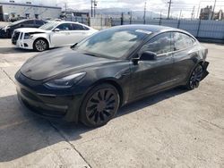 Salvage cars for sale at Sun Valley, CA auction: 2022 Tesla Model 3