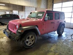 Salvage cars for sale at Indianapolis, IN auction: 2019 Jeep Wrangler Unlimited Sport