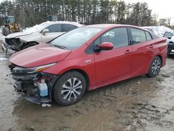 Salvage cars for sale at North Billerica, MA auction: 2020 Toyota Prius Prime LE