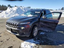 Salvage cars for sale at Windham, ME auction: 2014 Jeep Cherokee Limited