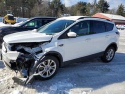 Salvage cars for sale at Mendon, MA auction: 2018 Ford Escape SE