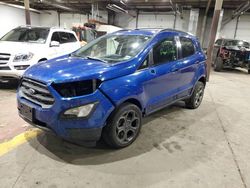 Salvage cars for sale at Marlboro, NY auction: 2018 Ford Ecosport SES