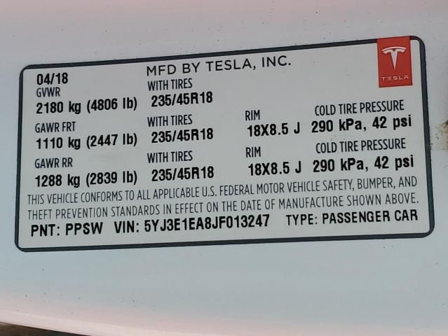 2018 Tesla Model 3