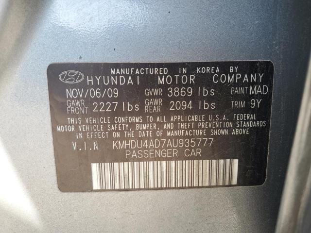 2010 Hyundai Elantra Blue