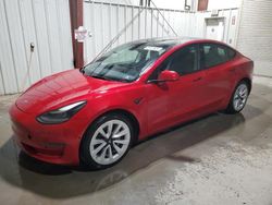 Salvage cars for sale at Ellwood City, PA auction: 2022 Tesla Model 3