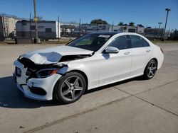 Salvage cars for sale from Copart Sacramento, CA: 2015 Mercedes-Benz C 400 4matic