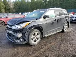 Toyota Highlander salvage cars for sale: 2015 Toyota Highlander Limited