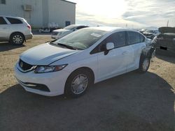 Salvage cars for sale from Copart Tucson, AZ: 2013 Honda Civic HF