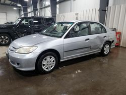 Salvage cars for sale at Ham Lake, MN auction: 2004 Honda Civic DX VP