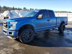 Salvage cars for sale at Windham, ME auction: 2015 Ford F150 Super Cab