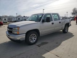 Salvage cars for sale at Sacramento, CA auction: 2007 Chevrolet Silverado C1500 Classic Crew Cab