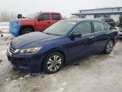 Salvage cars for sale at Wayland, MI auction: 2015 Honda Accord LX