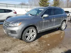 Salvage cars for sale at Davison, MI auction: 2012 Volkswagen Touareg V6 TDI