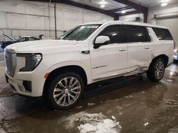 Salvage cars for sale at Avon, MN auction: 2021 GMC Yukon XL Denali