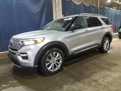 Salvage cars for sale at Woodhaven, MI auction: 2022 Ford Explorer Limited