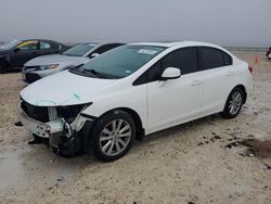 Vehiculos salvage en venta de Copart Taylor, TX: 2012 Honda Civic EXL