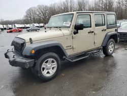 Salvage cars for sale from Copart Glassboro, NJ: 2018 Jeep Wrangler Unlimited Sport