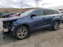 Toyota Highlander Vehiculos salvage en venta: 2015 Toyota Highlander LE