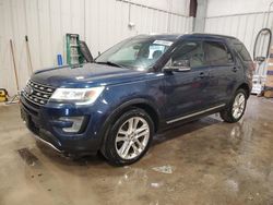 Salvage cars for sale at Franklin, WI auction: 2017 Ford Explorer XLT