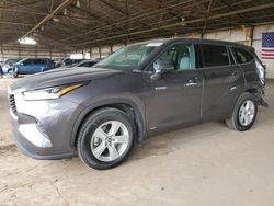 Salvage cars for sale at Phoenix, AZ auction: 2021 Toyota Highlander Hybrid LE