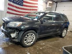 Salvage cars for sale at Lyman, ME auction: 2015 GMC Acadia SLT-1