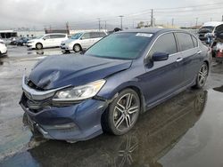 Honda salvage cars for sale: 2017 Honda Accord Sport